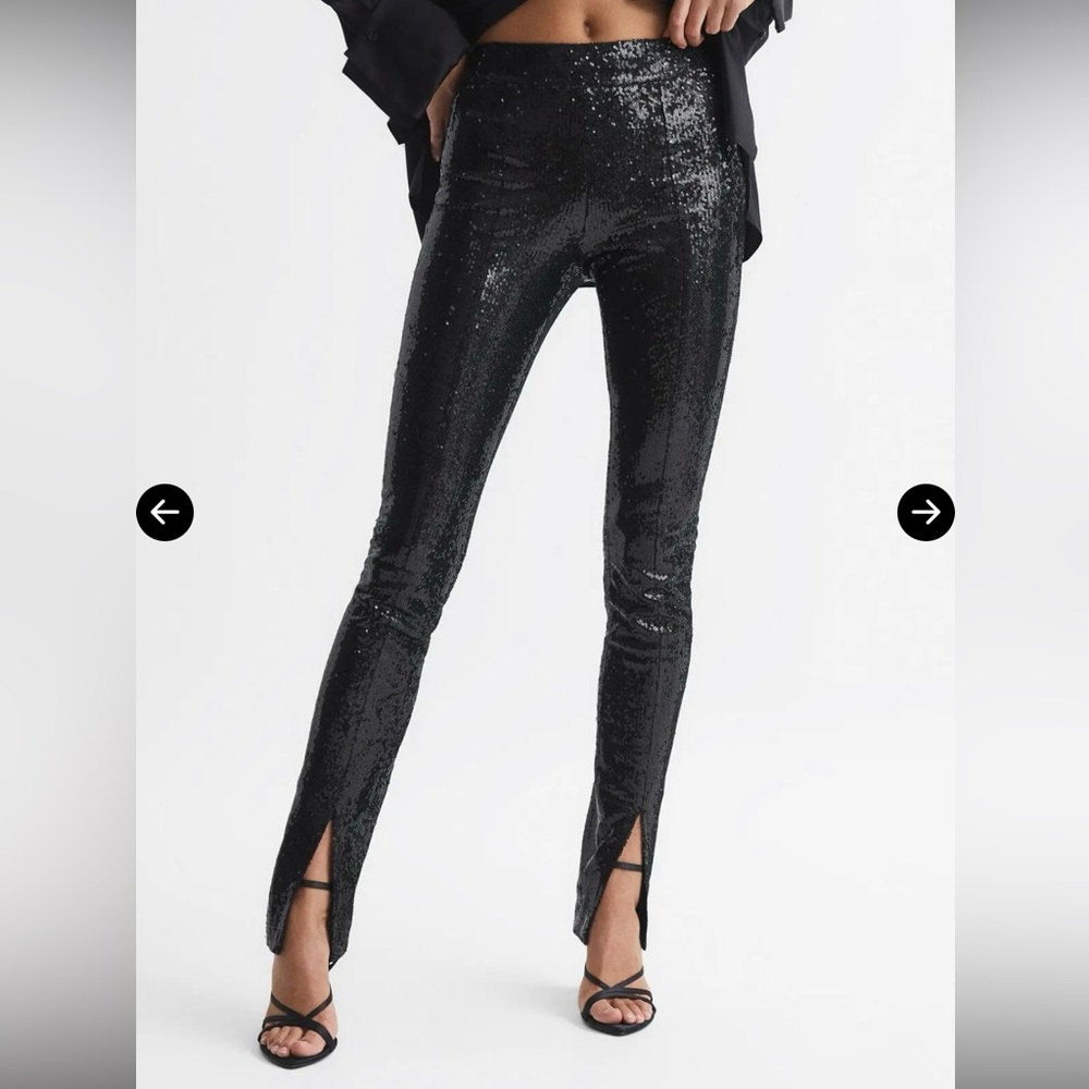Reiss Jemina Sequin Pants Size 6 US
